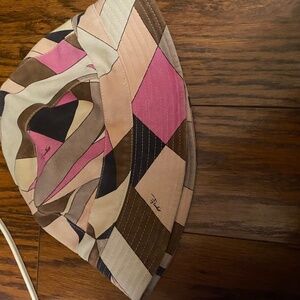 Emilio pucci suede bucket hat sz II